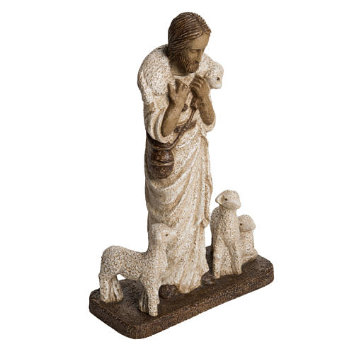 Good Shepherd in stone, Bethléem 38cm 2