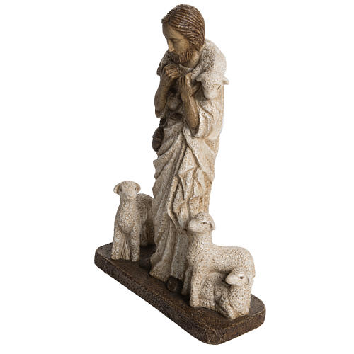 Good Shepherd in stone, Bethléem 38cm 3