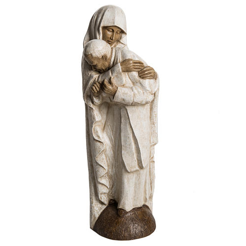 Gottesmutter mit Johannes Paul II. 56cm. Bethléem. 1