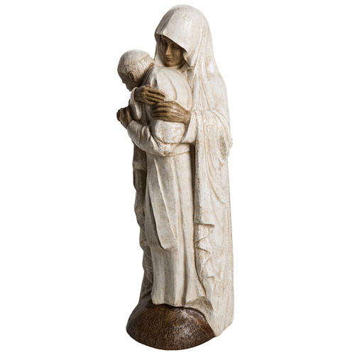Gottesmutter mit Johannes Paul II. 56cm. Bethléem. 3