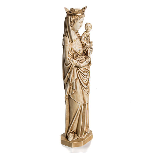Nossa Senhora do Passarinho 35 cm pedra marfim Belém 2