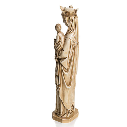 Nossa Senhora do Passarinho 35 cm pedra marfim Belém 4