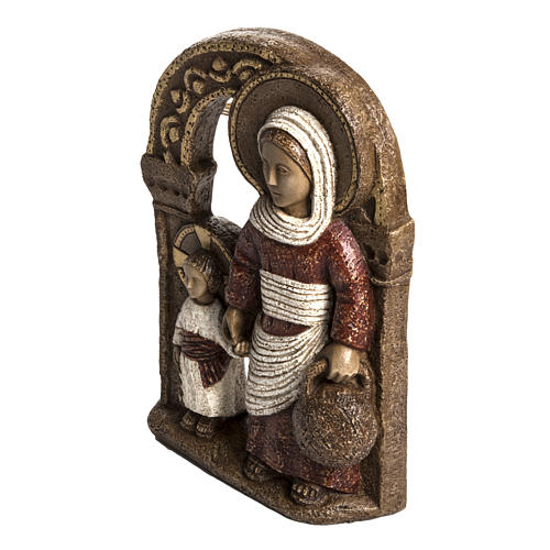 Gottesmutter von Nazareth aus roten Stein 35cm, Bethléem. 3
