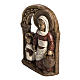 Vierge de Nazareth veste rouge 35 cm pierre Bethléem s3