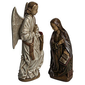 Annunciation statue in stone 29 cm, Bethlehem Nuns