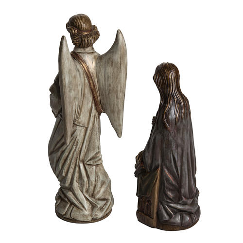 Annunciation statue in stone 29 cm, Bethlehem Nuns 3