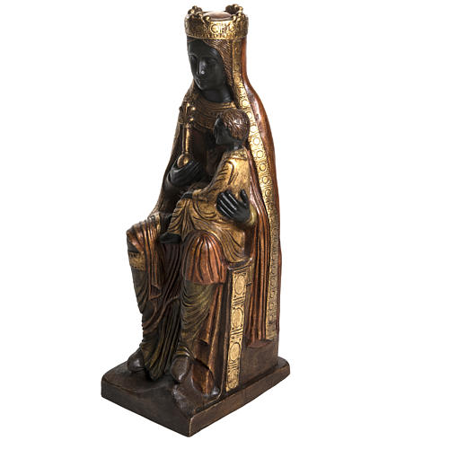 Madonna of Solsona in golden stone, Bethléem 54cm 3