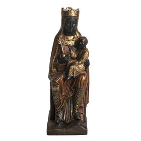 Madonna of Solsona in golden stone, Bethléem 54cm