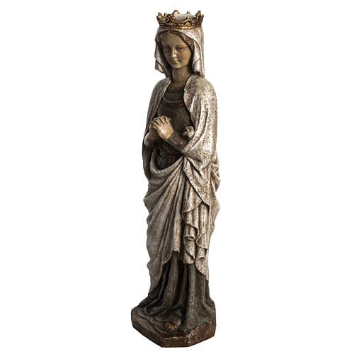 Madonna dell'Annunciazione 48 cm pietra dei Pirenei 3