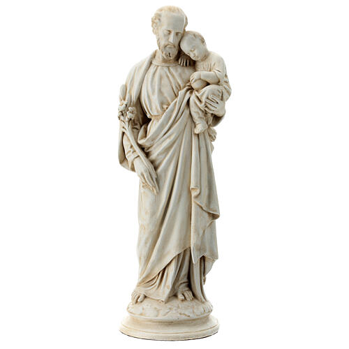 San Giuseppe con bambino 61 cm pietra dei Pirenei 1