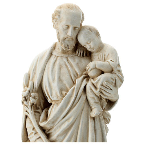 Saint Joseph with Baby Jesus in Pyrenees stone, Bethléem 61cm 2
