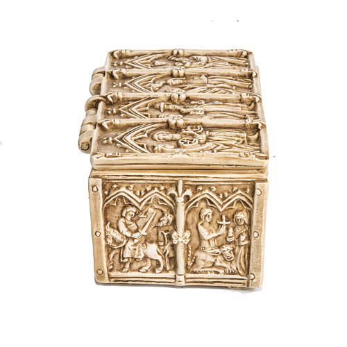 Caixa relicário em pedra cor marfim Belém 2