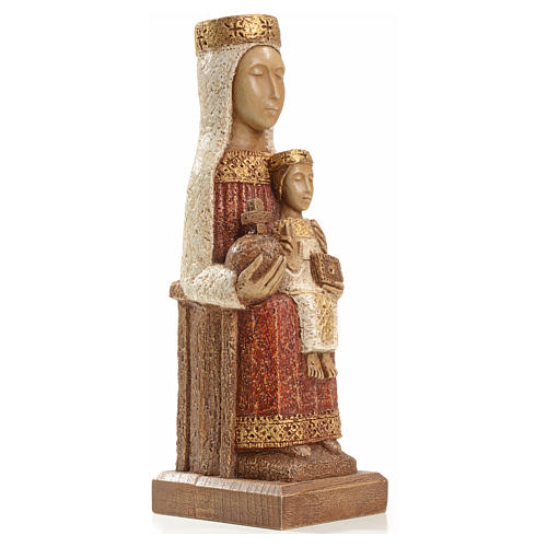Our Lady of the Pillar red stone statue 25 cm, Bethlehem Nuns 4