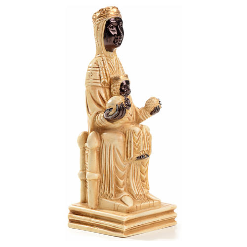 Madonna z Montserrat 16 cm kamień kość słoniowa Bethleem 4