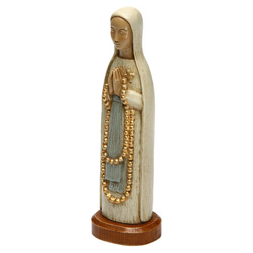Madonna di Lourdes 15 cm pietra bianca Bethléem 2