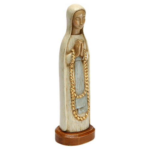 Madonna di Lourdes 15 cm pietra bianca Bethléem 3