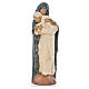 Maria veste blu e Giovanni Paolo II pietra Bethléem 56 cm s1