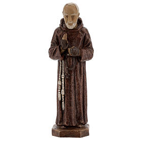 15" Saint Pio statue by Bethléem Monastery, reconstituted stone