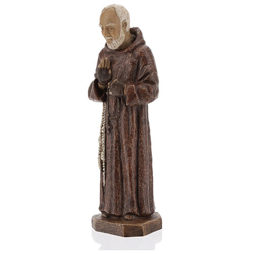 15" Saint Pio statue by Bethléem Monastery, reconstituted stone 3