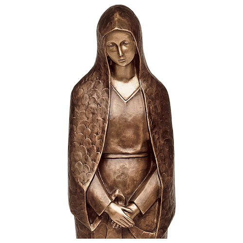 Statue of Mary Mother of Sorrows in bronze 105 cm for EXTERNAL USE 2
