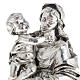 Vierge avec enfant couleur métal 17 cm s2