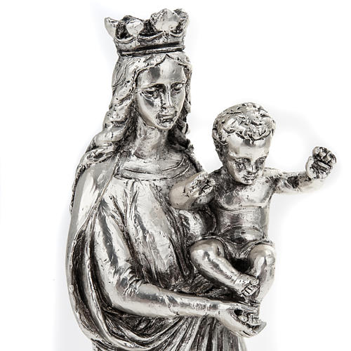 Notre Dame de la Garde in metal-coloured resin 16cm 5