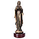 Vierge statue couleur bronze, 16 cm s1