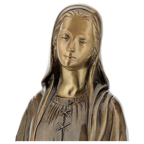 Statue of Mother Mary of Miracles in bronze 85 cm for EXTERNAL USE 6