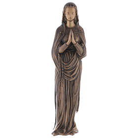 Bronzestatue, Jungfrau Maria, 85 cm Höhe, für den AUßENBEREICH