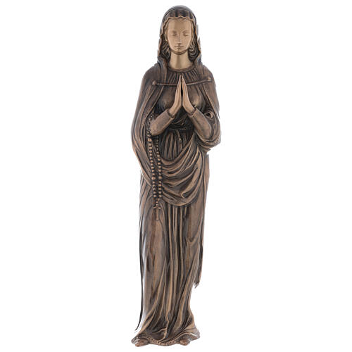 Statue of Virgin Mary in bronze 85 cm for EXTERNAL USE 1