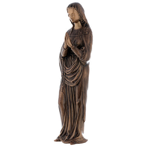 Statue of Virgin Mary in bronze 85 cm for EXTERNAL USE 3