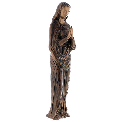 Statue of Virgin Mary in bronze 85 cm for EXTERNAL USE 4