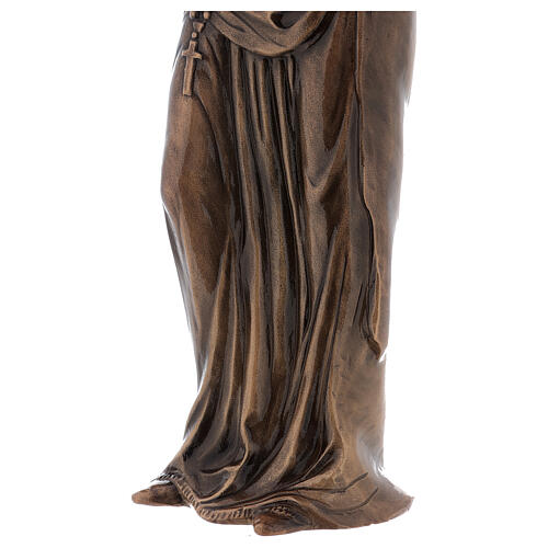 Statue of Virgin Mary in bronze 85 cm for EXTERNAL USE 7