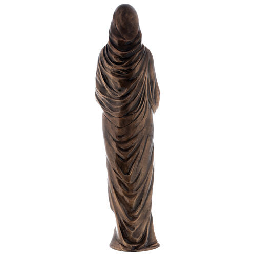 Statue of Virgin Mary in bronze 85 cm for EXTERNAL USE 8