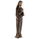 Statue of Virgin Mary in bronze 85 cm for EXTERNAL USE s4