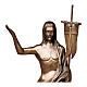 Bronzestatue, Auferstandener Christus, 85 cm Höhe, für den AUßENBEREICH s2