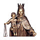 Statue of Our Lady of Carmel in bronze 110 cm for EXTERNAL USE s2
