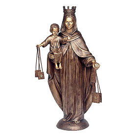 Estatua Virgen del Carmen bronce 110 cm para EXTERIOR