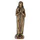 Statua Maria in preghiera bronzo 30 cm per ESTERNO s1