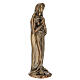 Statua Maria in preghiera bronzo 30 cm per ESTERNO s3