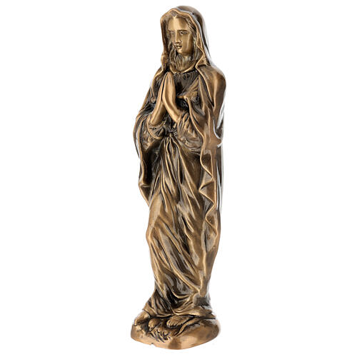 Statue Ange effet bronze priant en résine 50cm