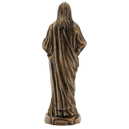 Estatua bronce Jesús Sagrado Corazón 40 cm para EXTERIOR 5
