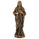 Estatua bronce Jesús Sagrado Corazón 40 cm para EXTERIOR s1