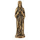 Funerary statue of the Sacred Heart of Jesus in bronze 30 cm for EXTERNAL USE s1