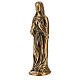 Funerary statue of the Sacred Heart of Jesus in bronze 30 cm for EXTERNAL USE s3