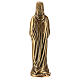 Funerary statue of the Sacred Heart of Jesus in bronze 30 cm for EXTERNAL USE s5