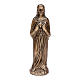 Statue funéraire Sacré-Coeur de Jésus bronze 30 cm POUR EXTÉRIEUR