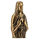 Imagem funerária Sagrado Coração Jesus bronze 30 cm para EXTERIOR s2