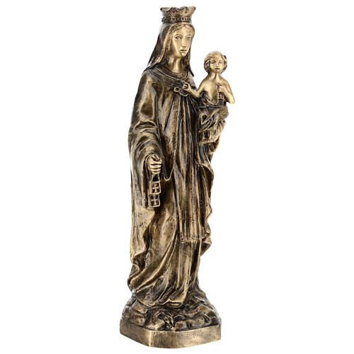 Statue of Our Lady of Mount Carmel in bronze 80 cm for EXTERNAL USE 5