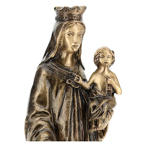 Statue of Our Lady of Mount Carmel in bronze 80 cm for EXTERNAL USE 6